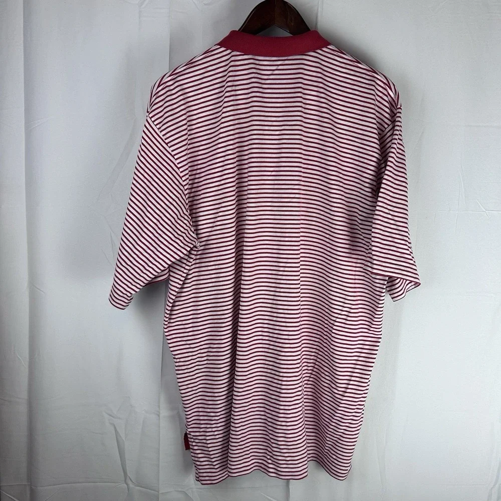Polo‎ Ralph Lauren Mens XL Striped Polo Red White Southern Hills Golf Club Crest